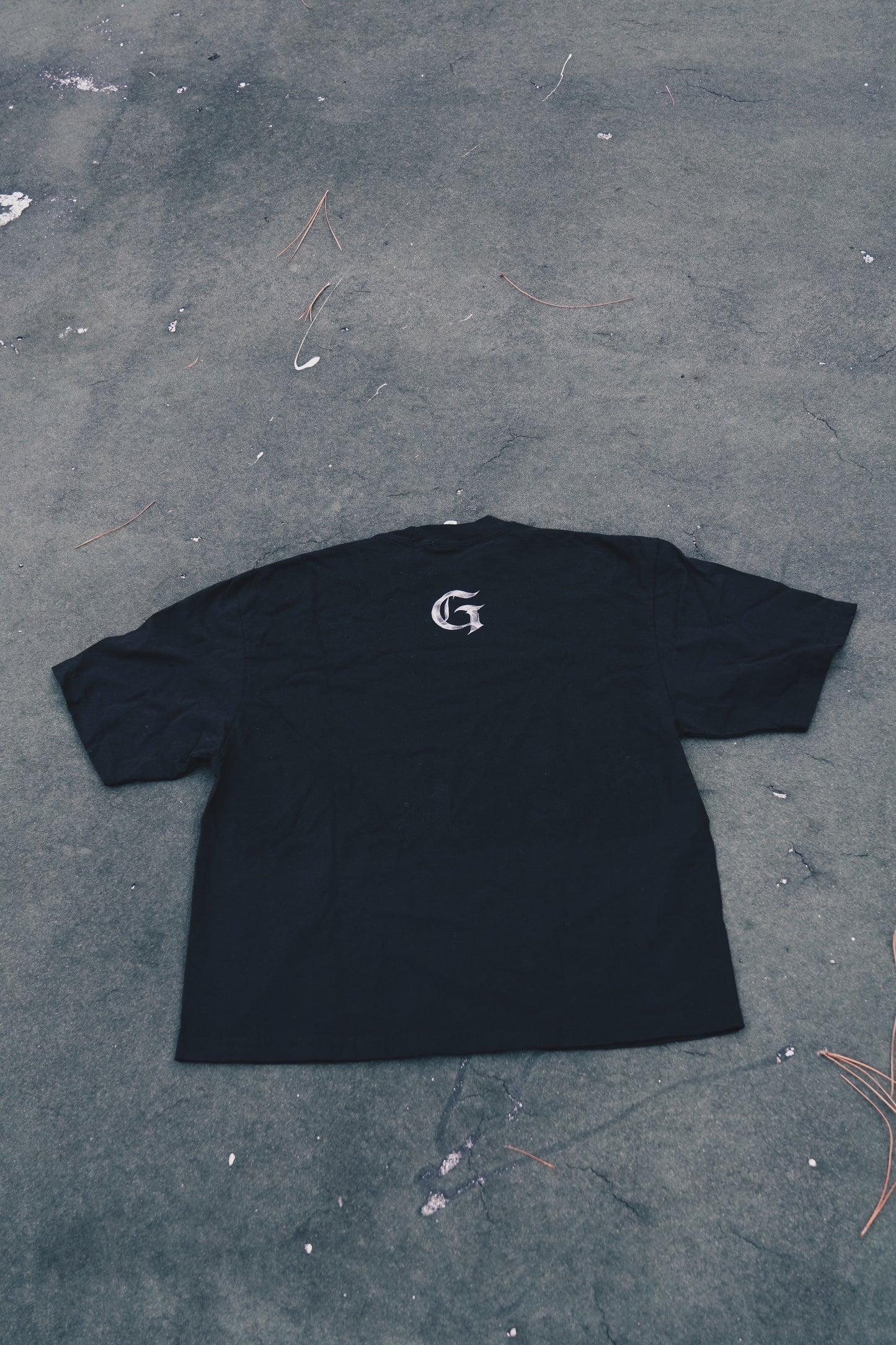 Black Signature Script Oversized T