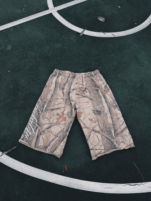 G4U Signature Script Camo Sweat shorts